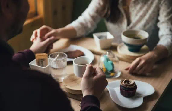 couple on a coffee date