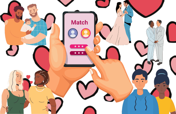 partnerships and marriages coming from dating apps