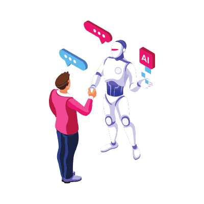 Talking with AI graphic