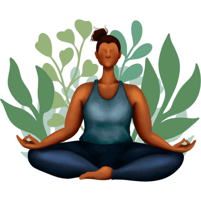 Woman meditating