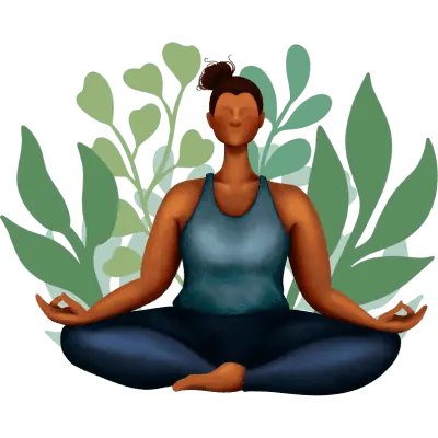 Woman meditating