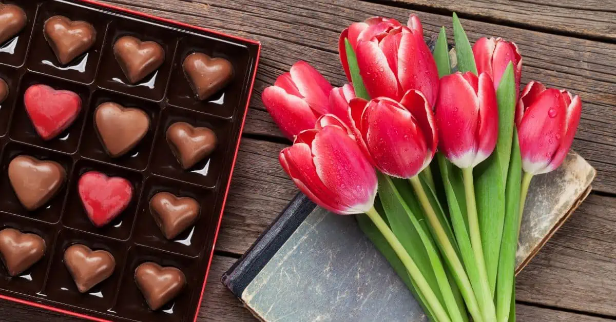 flowers and chocolate