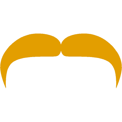 yellow mustache