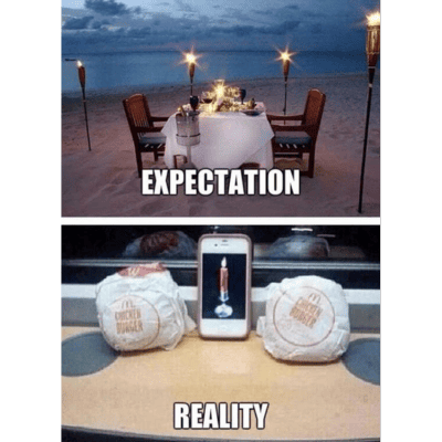 expectation vs reality