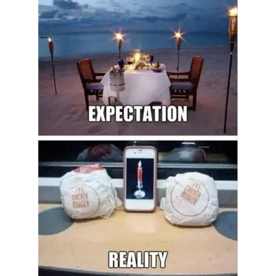 expectation vs reality