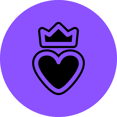 heart with crown