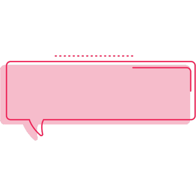 red rectangle text bubble