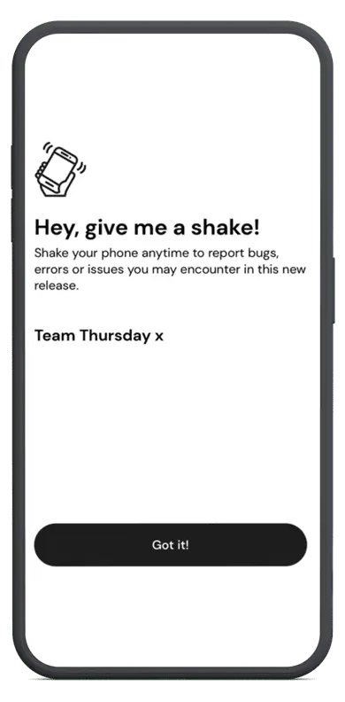 Thursday App Mobile