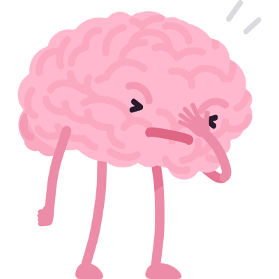brain upset emoji