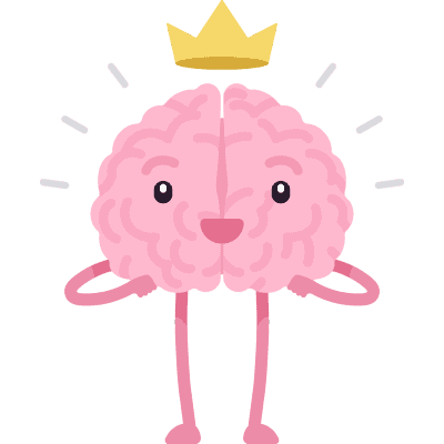 brain with crown emoji