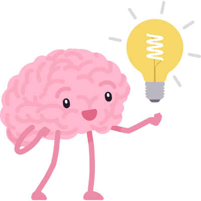 brain with lightbulb emoji