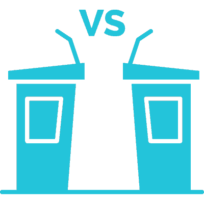 debate podiums