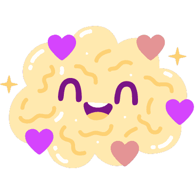 happy cloud with hearts