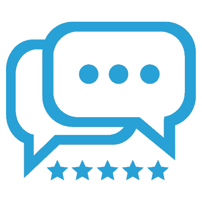 Testimonial - Speech Bubble - Rating Graph