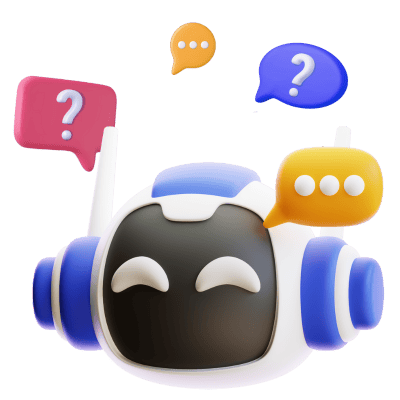 3D Chat AI Bot Icon