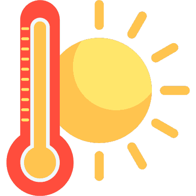 thermometer on sun