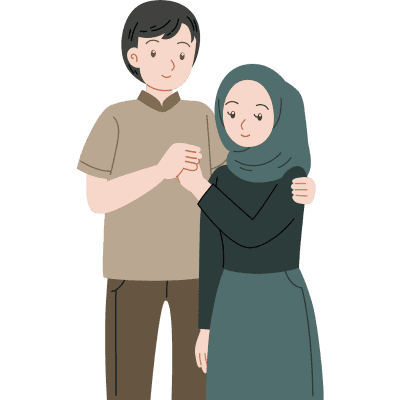 man and woman together