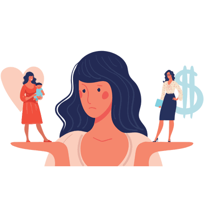 woman balancing love and career