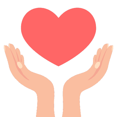 hands holding heart
