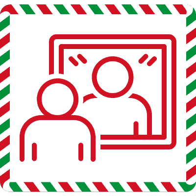 reflection christmas icon