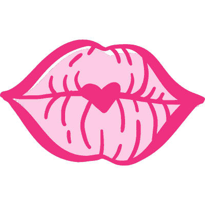 lips with heart